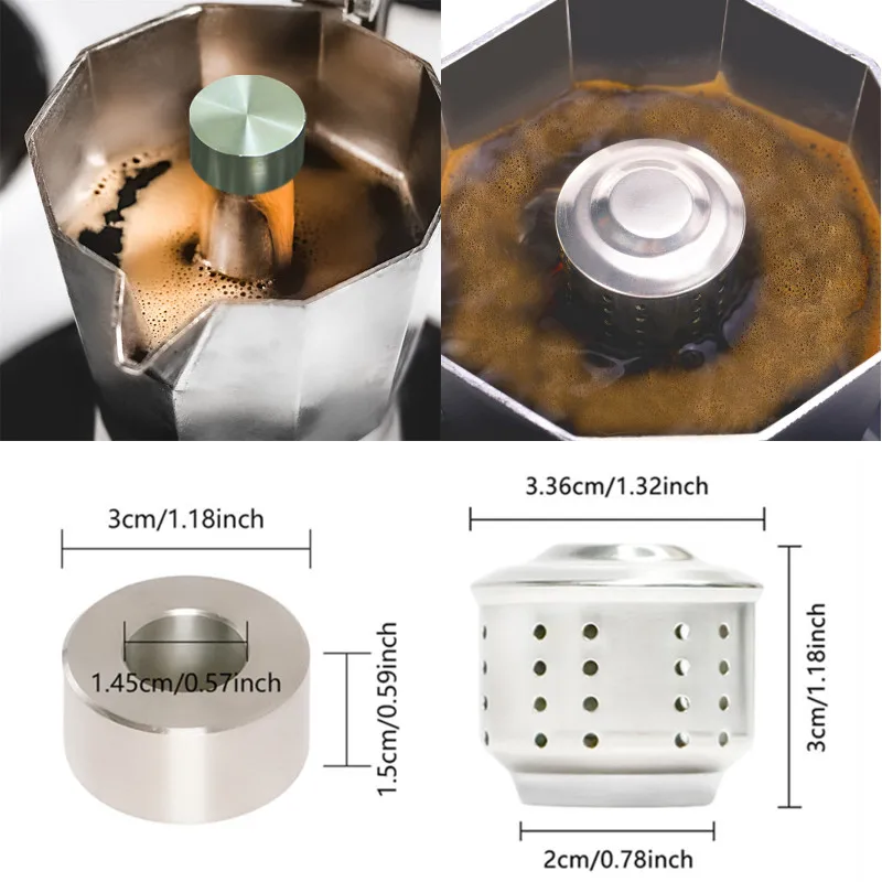 1 יחידה מכסה אנטי-ספריי לסיר מוקה, מכסה אנטי-ספריי לסיר מוקה, מכסה אנטי-ספריי לסיר מוקה איטלקי