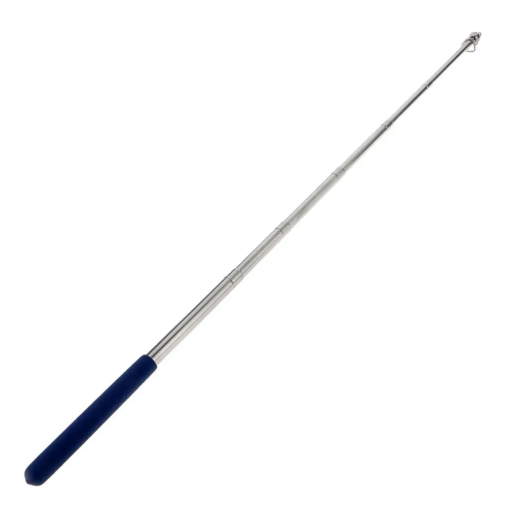Stainless Steel Retractable Pole Extendable Flag Stick Windsock for Marching Band Parade Support