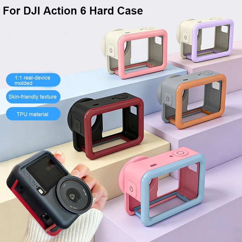 

Protective Frame For dji action 6 PC+TPU Rabbit Cage Protective Case Camera Accessories