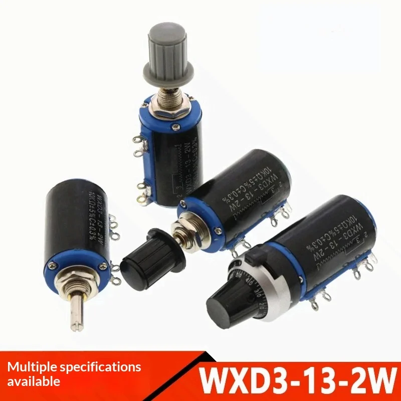 Potenciómetro de precisión multivuelta WXD3-13-2W, varistor deslizante de hilo enrollado 1K/4.7K/10K/100K