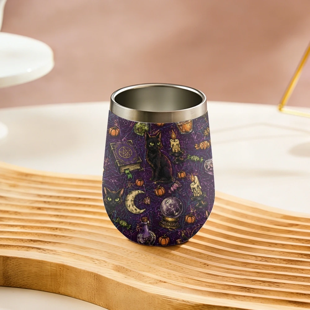 Midnight Macabre  Vacuum Flasks 12oz Stainless Steel Insulated Coffee Mug with Leakproof Lid Vacuum Double Wall Travel Tumbler