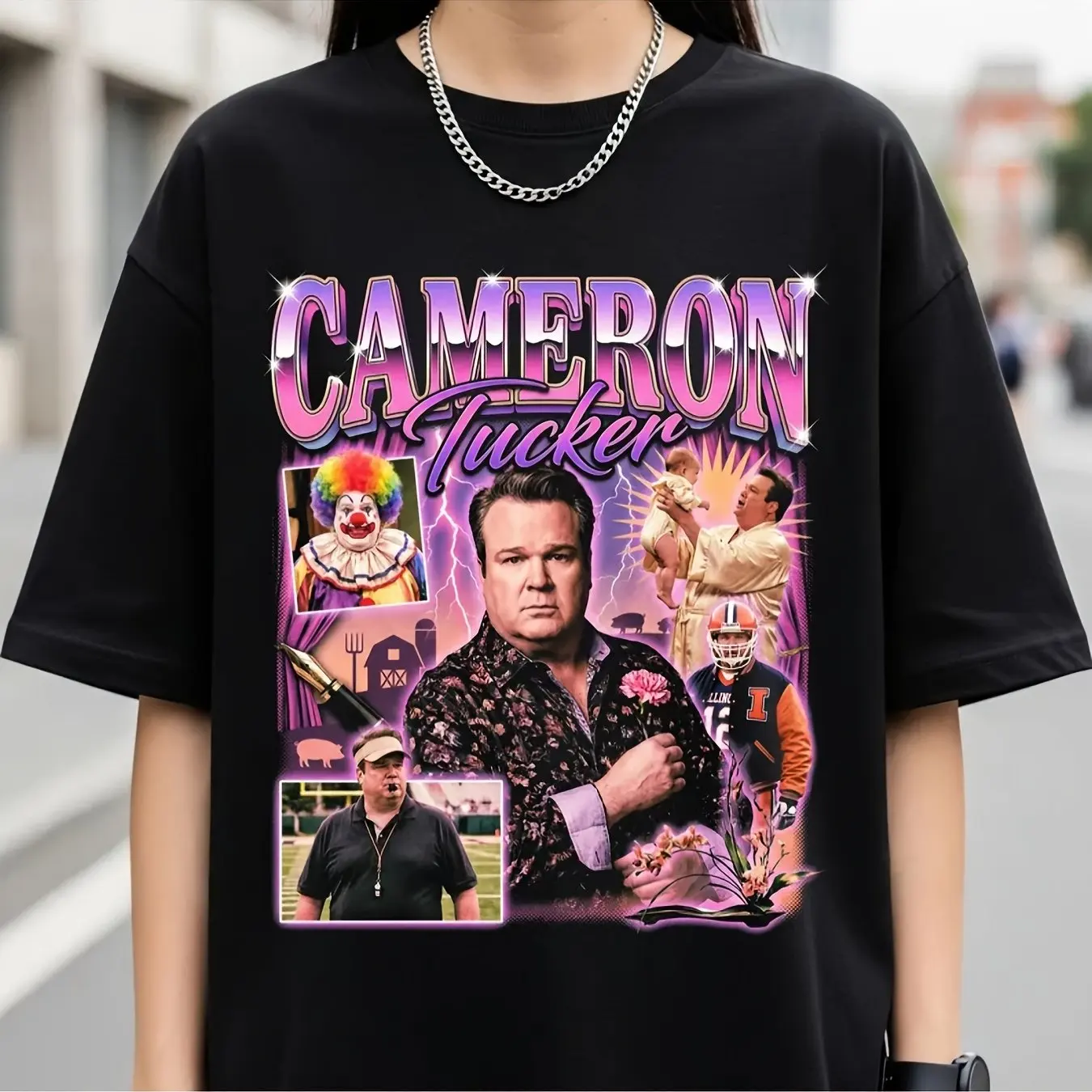 Unisex T-shirt, Retro Y2K Aesthetics Punk Style Cameron Tucker, Unisex, 100% Cotton Essential for Casual Streetwear All Seasons