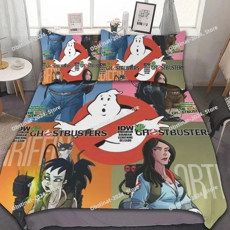 Bedding Sets Ghostbusters Printed full Size Quilt Bed soft warm Cover Duvet Cover PillowCase Sets Adult Baby Children bedding