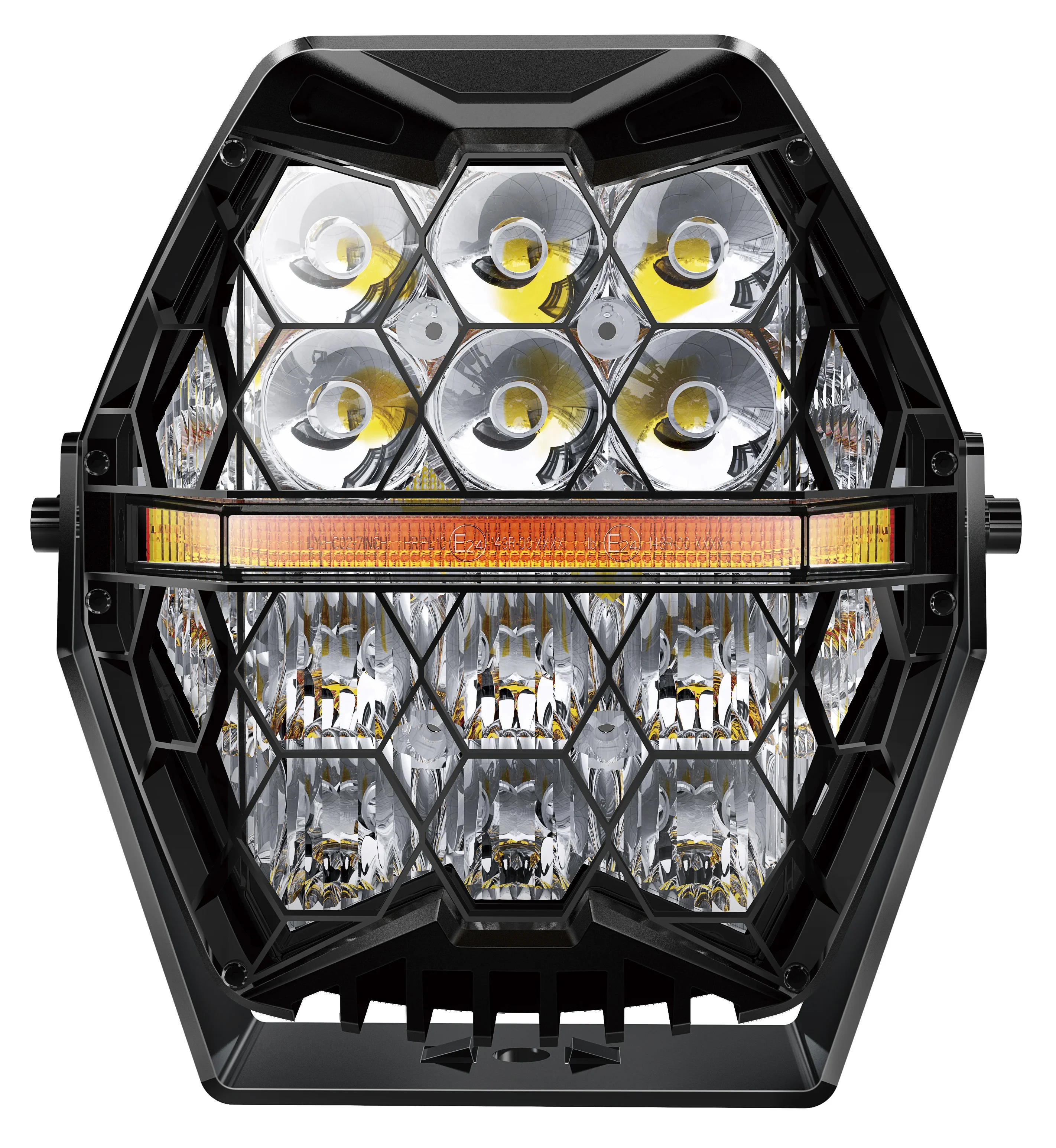 Zatwierdzone przez Emark Mocne 7-calowe światło robocze LED 120W IP68 H/L wiązka punktowa Żółto-biała strzelanka Lampa przeciwmgielna Offroad 7" Lampa robocza do jazdy