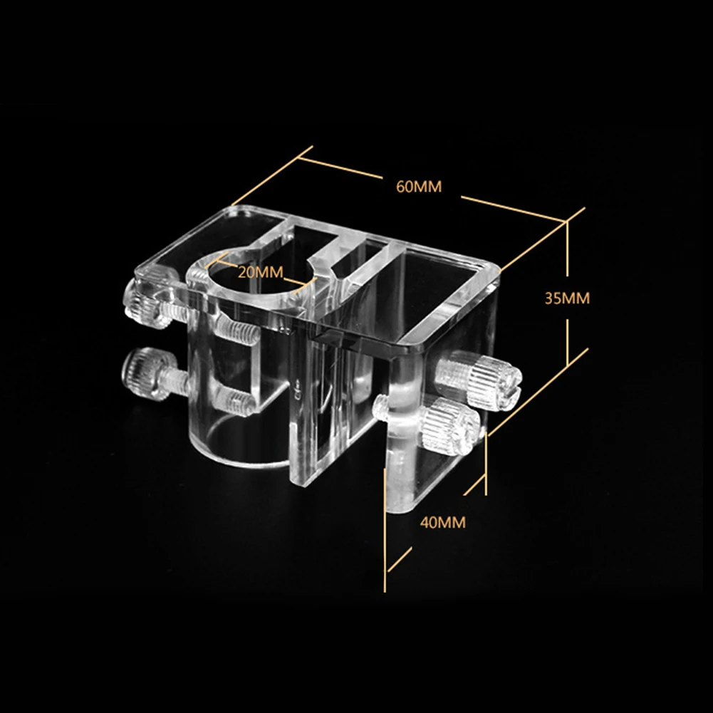 아크릴 행어 호스 여과 마운트 수족관 고정 클램프, 물고기 탱크 에어 튜브 거치대, 깨끗한 수도관 클립, 애완 동물 용품, 1 개