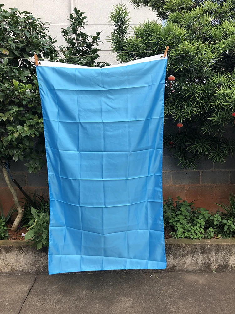 Z-ONE FLAG blue  Flags 90X150cm polyester hanging Solid Color banner For decoration