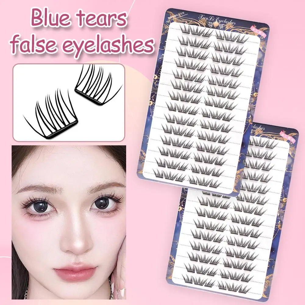 Lijmvrije Valse Wimpers Natuurlijke Enkele Cluster Manga 3D Tool Make DIY Groep Extensions Wimpers Meisje Koreaanse Make-up Oog V5R1