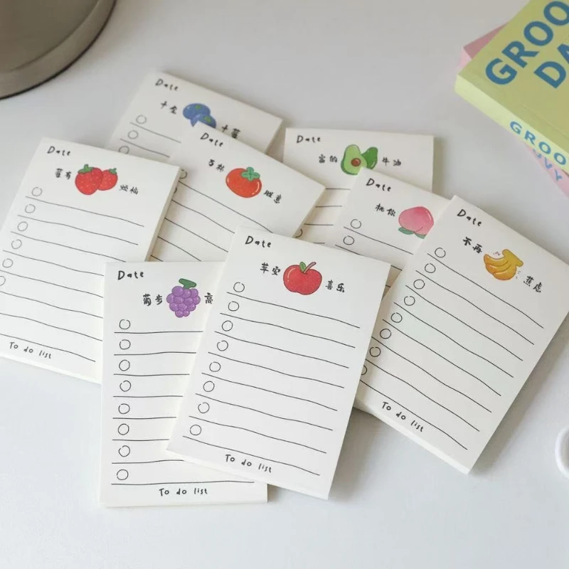 Kawai Schreibwaren-Notizblock, Simple Line Serie, Notizbuch, Wortbuch, tragbarer Planer, Büro- und Schulbedarf, Geschenk, schöner Notizblock