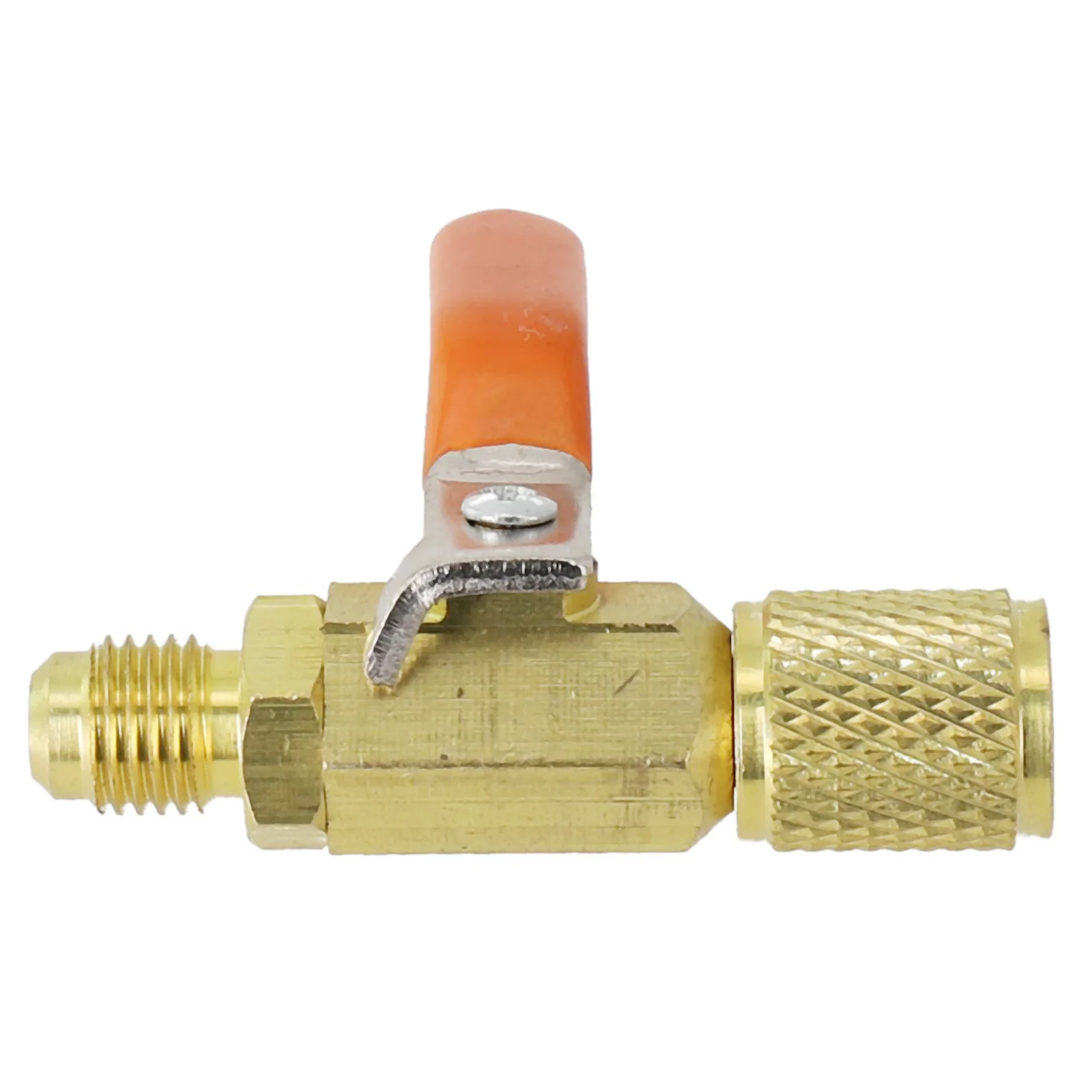 Refrigeration For Charging Hose Adapter with Straight Ball Valve for R410A and For 1/4 Inch for sae HVAC Compatible