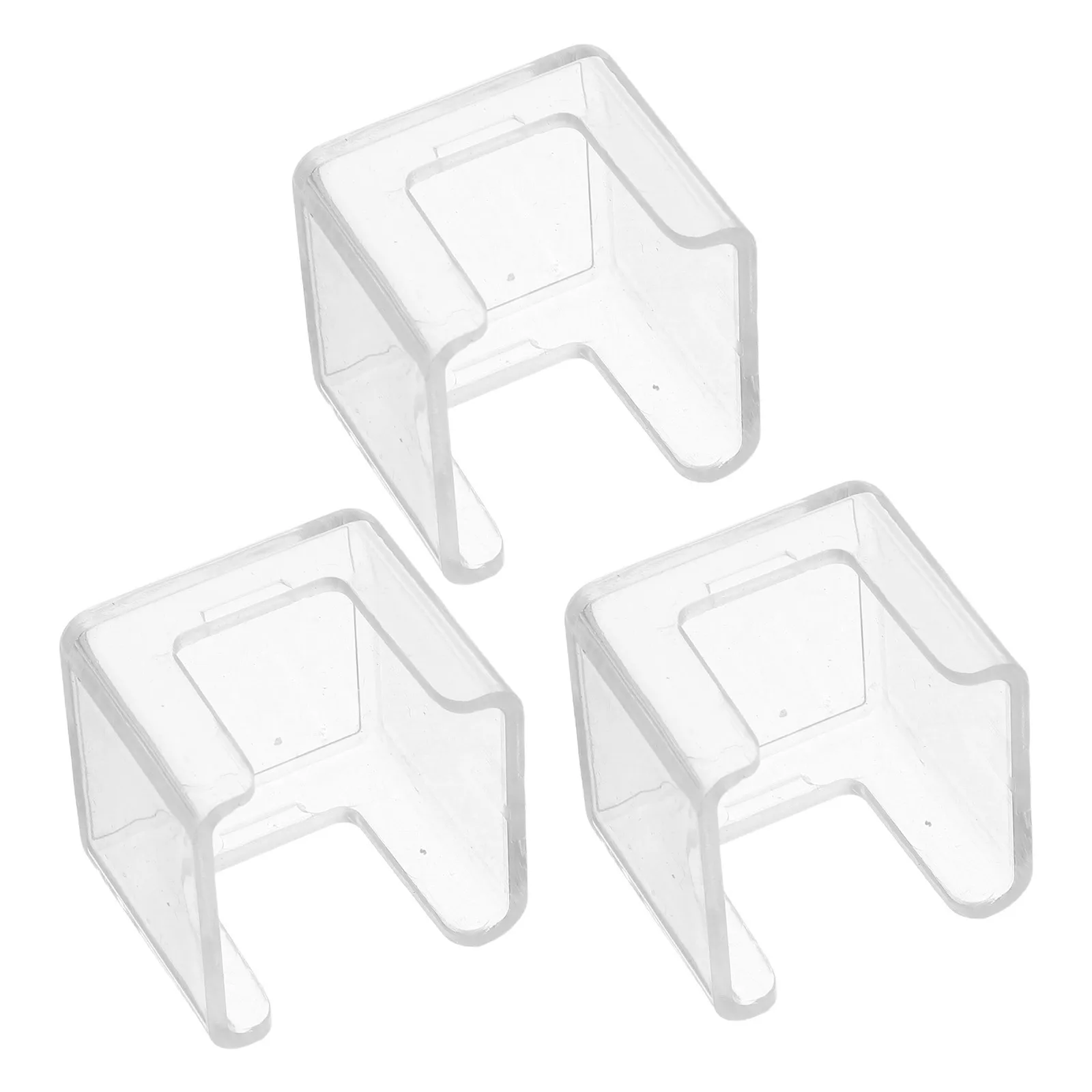 

3Pcs Transparent Acrylic Billiard Chalk Box Portable Pool Table Accessory Stable for Home Tournaments Bar