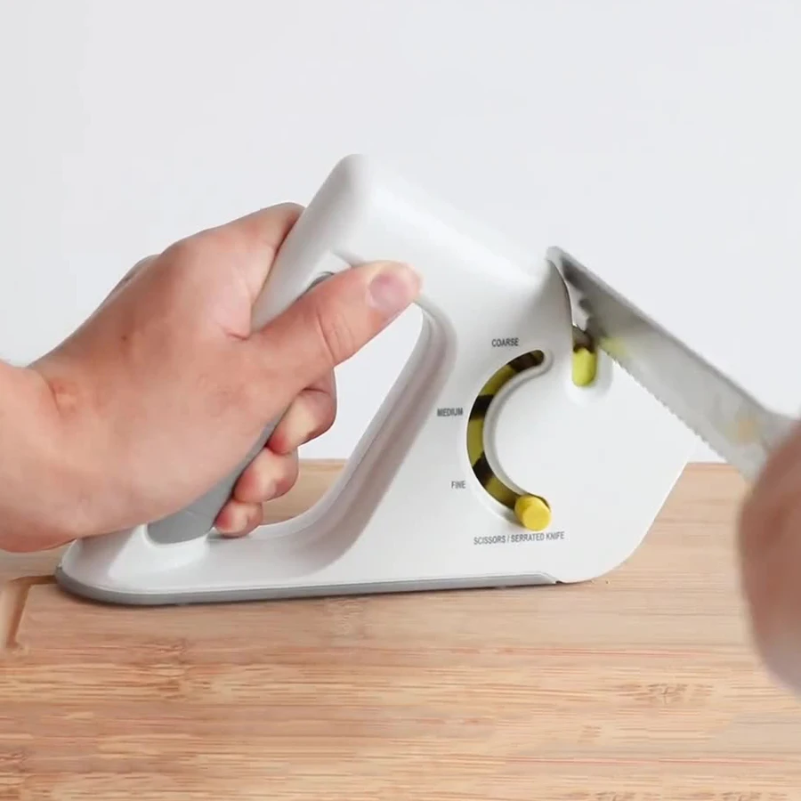 

CANBOUN CANBOUNProfessional Multifunction 4-in-1 Knife Sharpener Serrated Knife And Scissors Sharpening Stone Coated Non-slip Ba