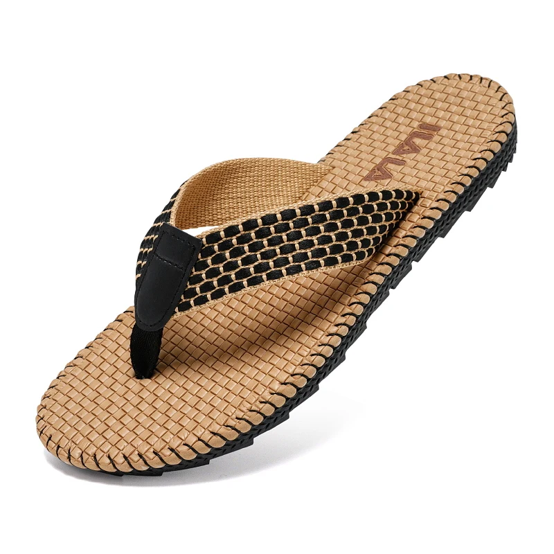 メンズ向けの新しい夏のカジュアルでファッショナブルなビーチサンダル、アウトドアウォーキング、メンズ用ビーチサンダル、そしてメンズ用サイズ45のスリッパ