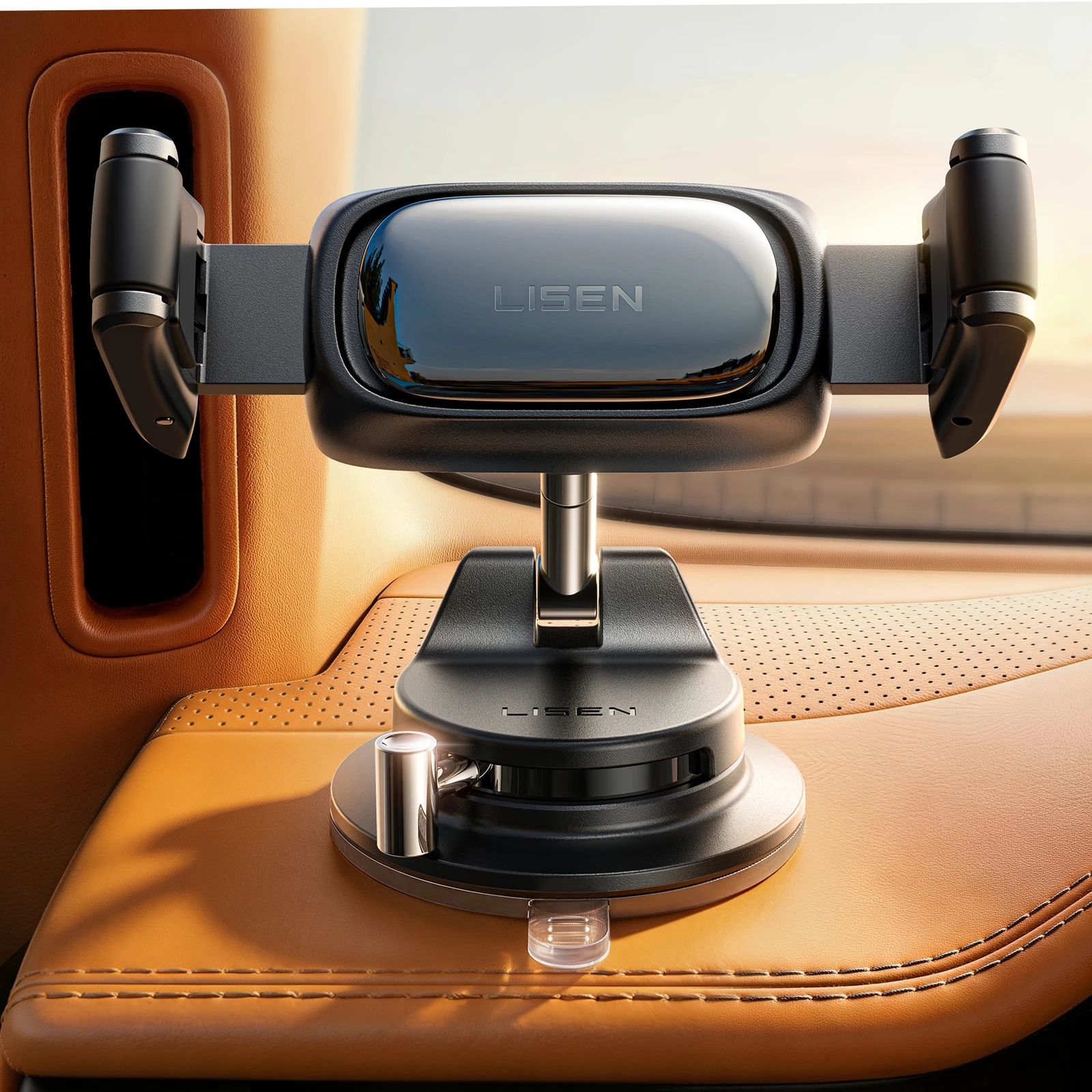 

LISEN 2026 Powerful Vacuum Suction Cup Car Phone Holder Windshield Dashboard Phone Stand for IPhone17 Pro SamsungS25 S24 Android