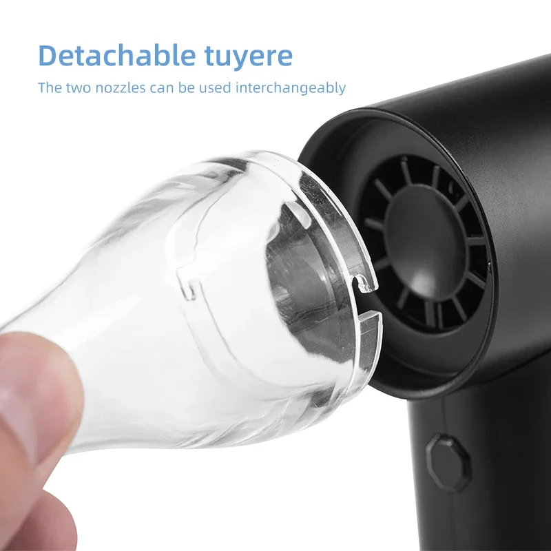 2025 Gewelddadige ventilator 80000 RPM Handheld Vijf-snelheden Wind Hoge snelheid Draagbare Hoge snelheid Kleine Wind Oplaadbare Ventilador Fan