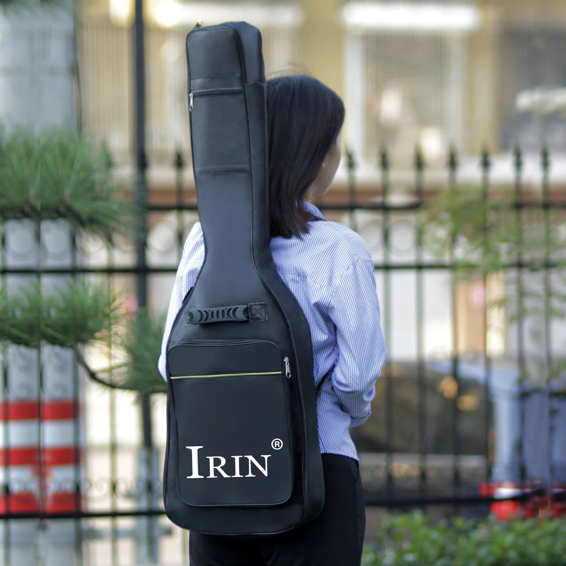 Borsa per basso per chitarra borsa in tessuto Oxford di cotone chitarra elettrica basso chitarra acustica monostrato borsa impermeabile accessori
