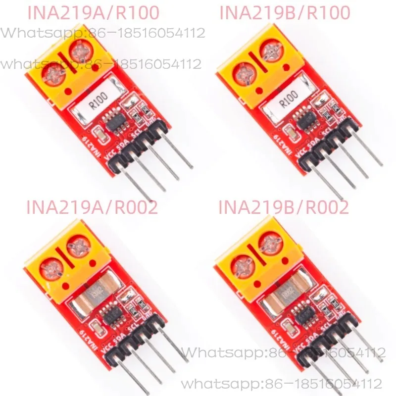 INA219A/INA219B current and voltage module is compact and can measure 26V voltage and 3.2A current with an I2C interface