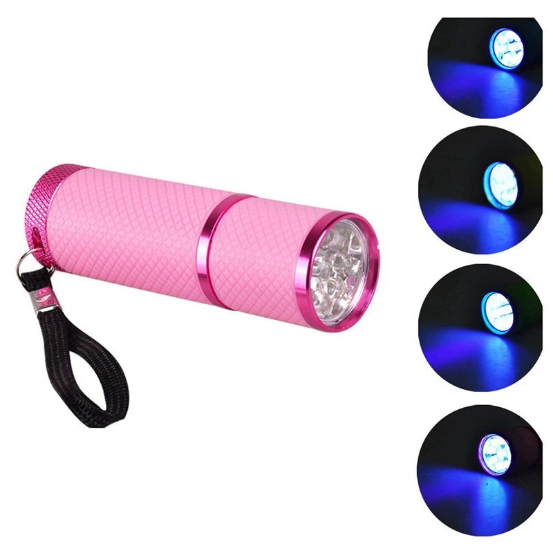 Lampada per unghie 2X UV 9 LED, asciugatrice professionale polimerizzazione gel smalto luce asciugatrice portatile torcia strumenti professionali per nail art