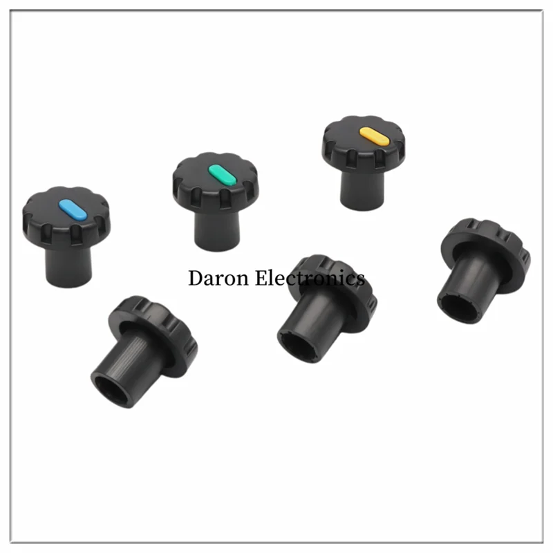 10PCS Two-color plastic knob 15*14 Potentiometer knob cap Volume adjustment switch cap