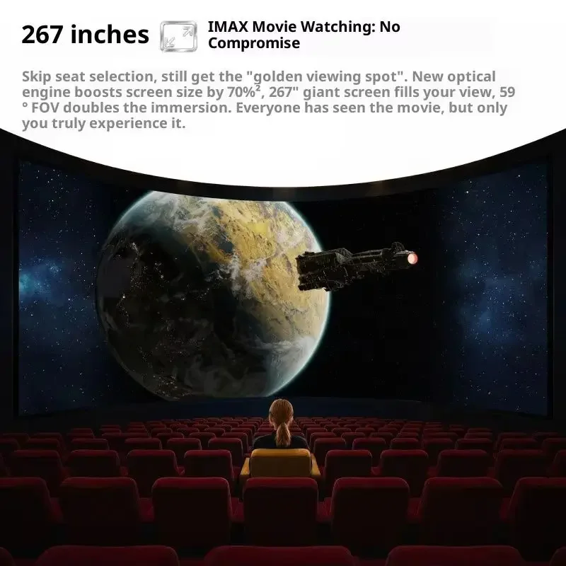 RayNeo GT Max AR Smart Glasses 59 Degree Fov Native 3D of Micro Oled Dolby Vision Hd Movie Watching XR Device AR Glasses