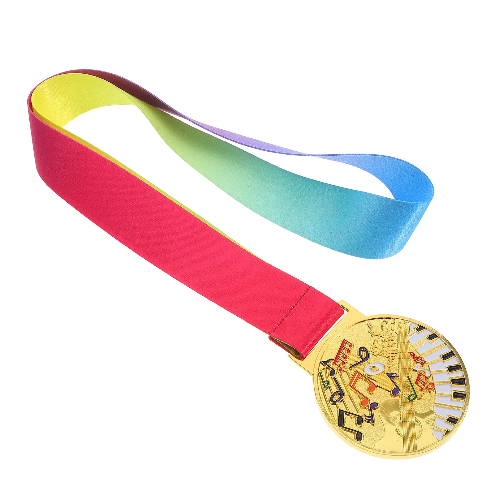 

Золотые медали из цинкового сплава для конкурсов по пению, танцам, фортепиано и скрипке, наградные медали с лентой на шею