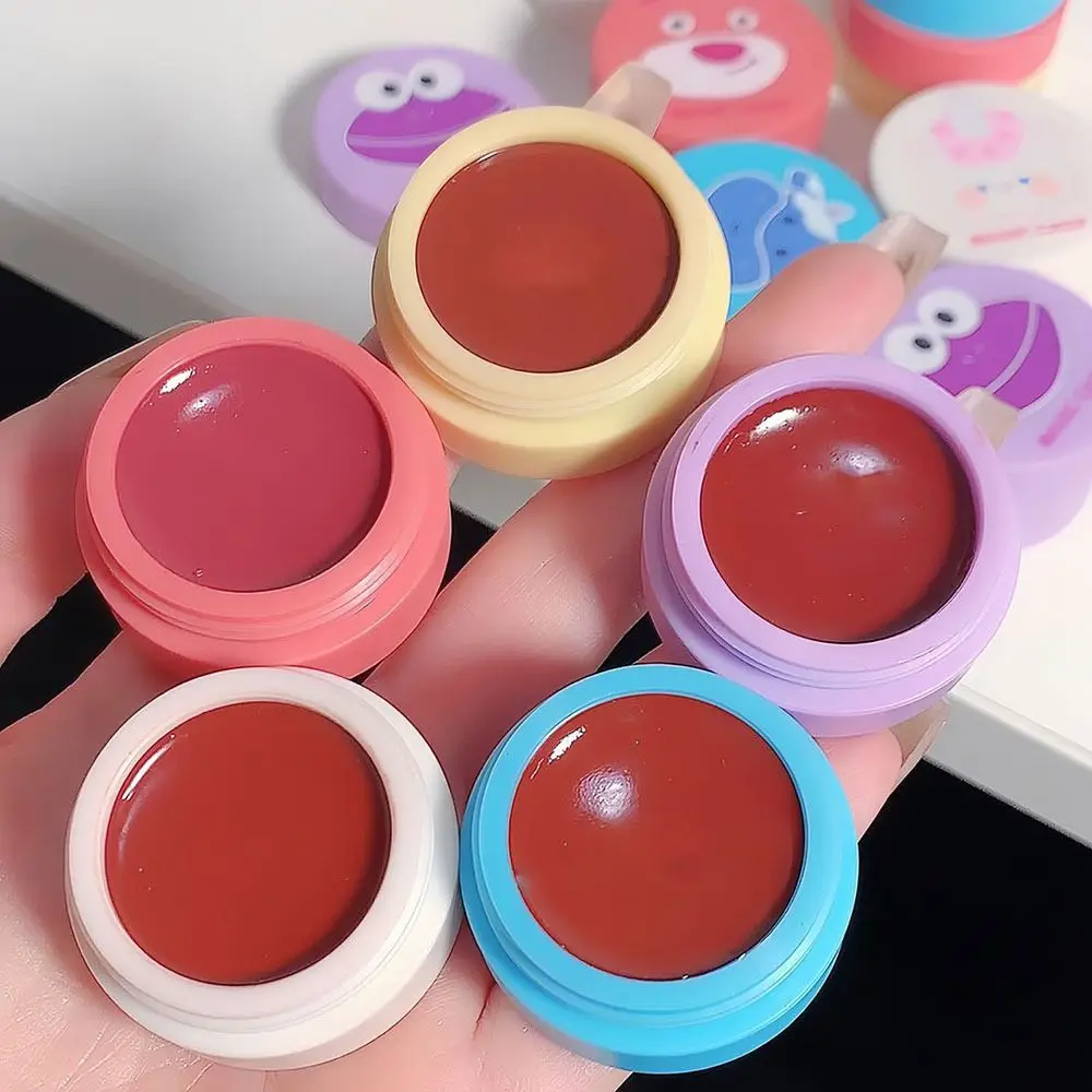 Schöne Dose geformt Make-up Cartoon Lippen paste Lippen pflege Kosmetik matt lang anhaltenden Lip gloss natürlichen wasserdichten Lippenstift Frauen