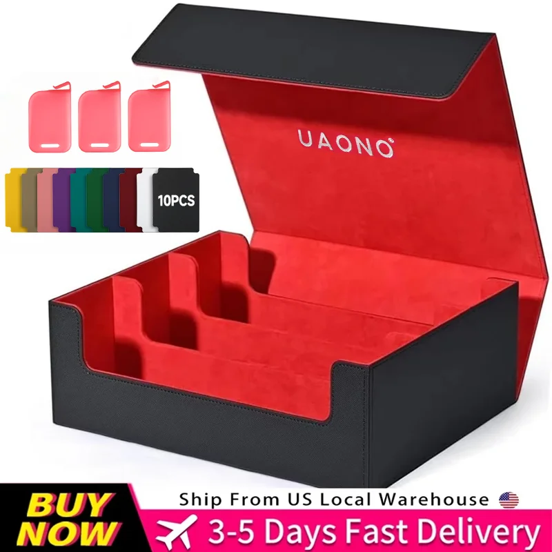 Card Top Loader - Sammelkarten-Aufbewahrungsbox; 3-reihige Deck-Box für 1800+ Karten;