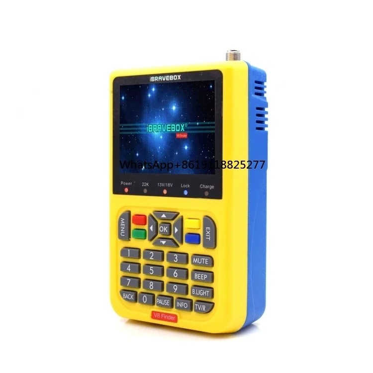 Dropshipping Digital TV Signal Satellite Finder 3.5 Inch LCD Color Screen iBRAVEBOX V8 Digital Satellite Finder Meter