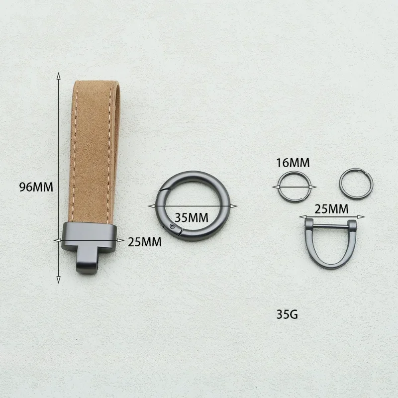 LLavero de coche de cuero de gamuza con hebilla en T personalizado, logotipo personalizado, llavero de coche Vintage, colgante para bolso, llaveros con nombre grabado láser, regalo