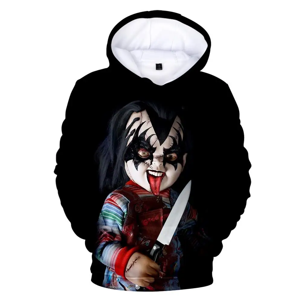 

The evil Good Guys toy 3D Hoodies Horror Movie Chucky Cosplay hoodie sweatshirt Fashion pullover Jacket coat men/women Clothes