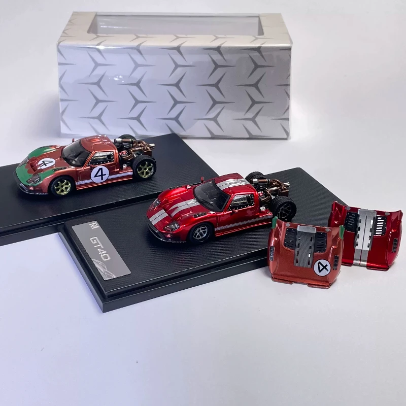 

In stock. 1:64 GT40 limited edition with 399 units. Alloy car model replica as a collectible item for limited edition gift.