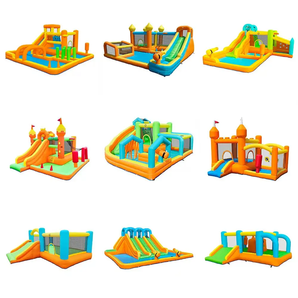 

Надувной замок, надувная водная горка, надувной аквапарк, надувной батут с водной горкой