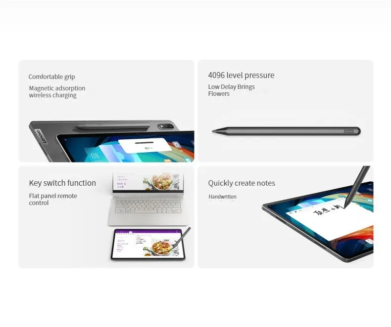 Lenovo Xiaoxin Pad Pro 2022 純正ペン付き Lenovo-xiaoxin pad pro用のオリジナルの精密ペン、磁気