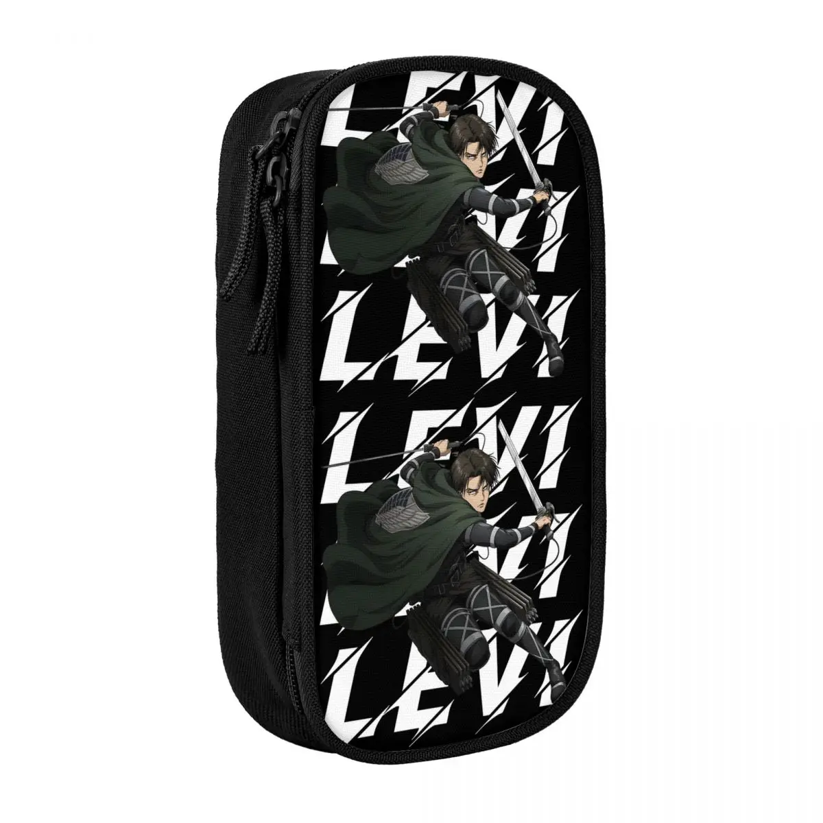 capitao-levied-aot-ataques-em-titas-estojo-de-lapis-porta-canetas-para-estudantes-bolsa-de-grande-capacidade-material-escolar-papelaria
