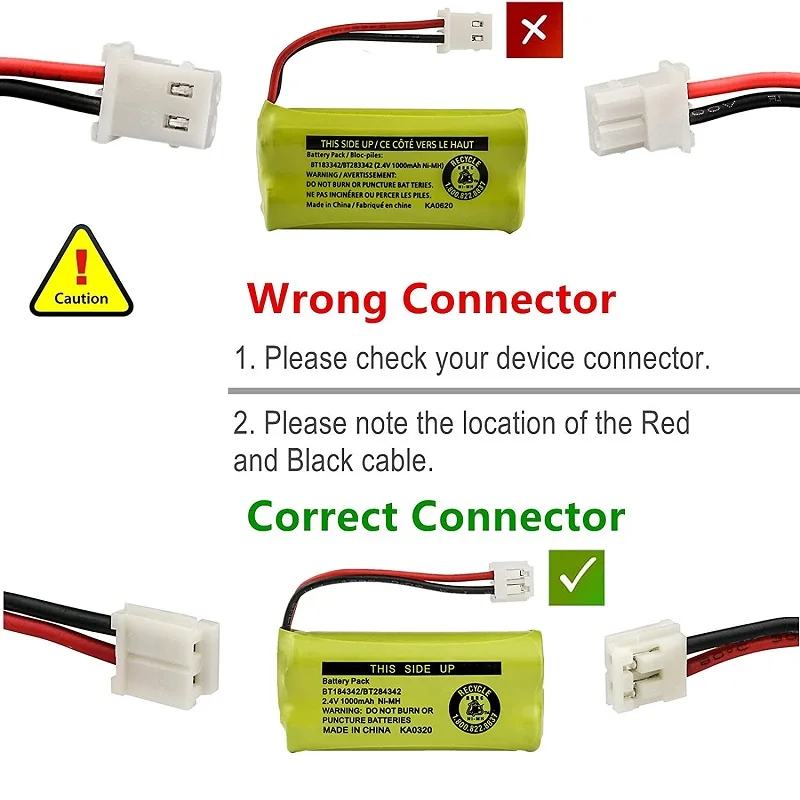 2.4V BT184342 BT284342 telefon bezprzewodowy baterii kompatybilny z at & t BT18433 BT28433 CS6219 CS6229 BT1011 BT1018 BT1022 BT1031