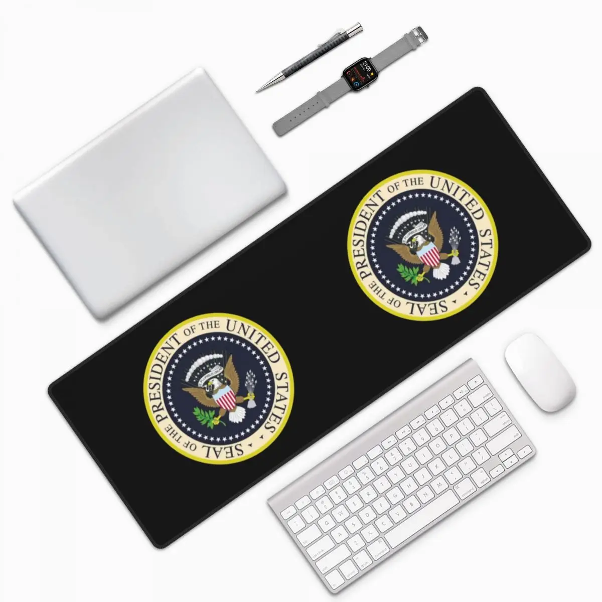 Seal Of The President Of The United States Large Mouse Pad Computer Keyboard Mouse Mat Gaming PC Laptop Desk Mat Table Mats