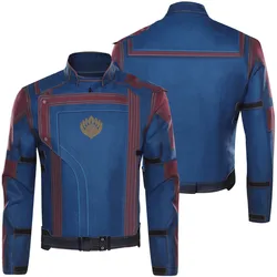 Star Lord Cosplay Costume Jacket Belt Coat Defaced Team Coat Uniform Halloween Carnival Party Disguise Outfit For Adult Men Male