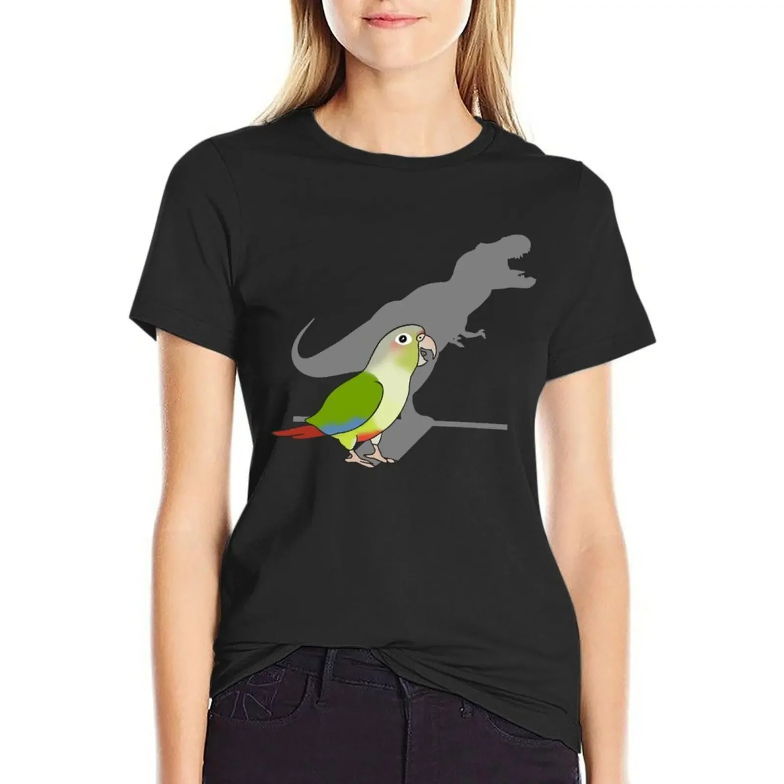

Cinnamon Conure T-rex shadow T-Shirt tees animal print funny western t-shirt dress for Women