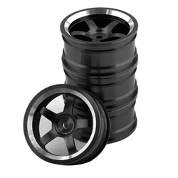 4Pcs Aluminum 52*26mm Wheel Rims for RC 1/10 On-Road Drift Traxxas HSP  94123 94122 Tamiya HPI Kyosho RedCat SAKURA