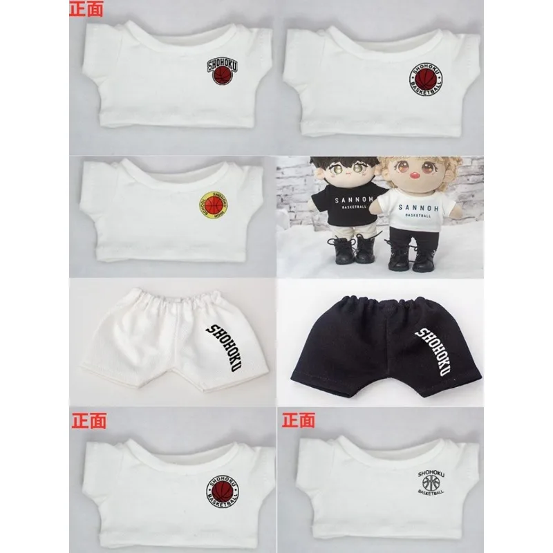 Styles Idol Doll Outfit Cotton Stuffed Dolls Mini T-shirt Clothes 20cm 15cm10cmDoll Clothes Doll Hoodies Doll Sweater Doll Tops