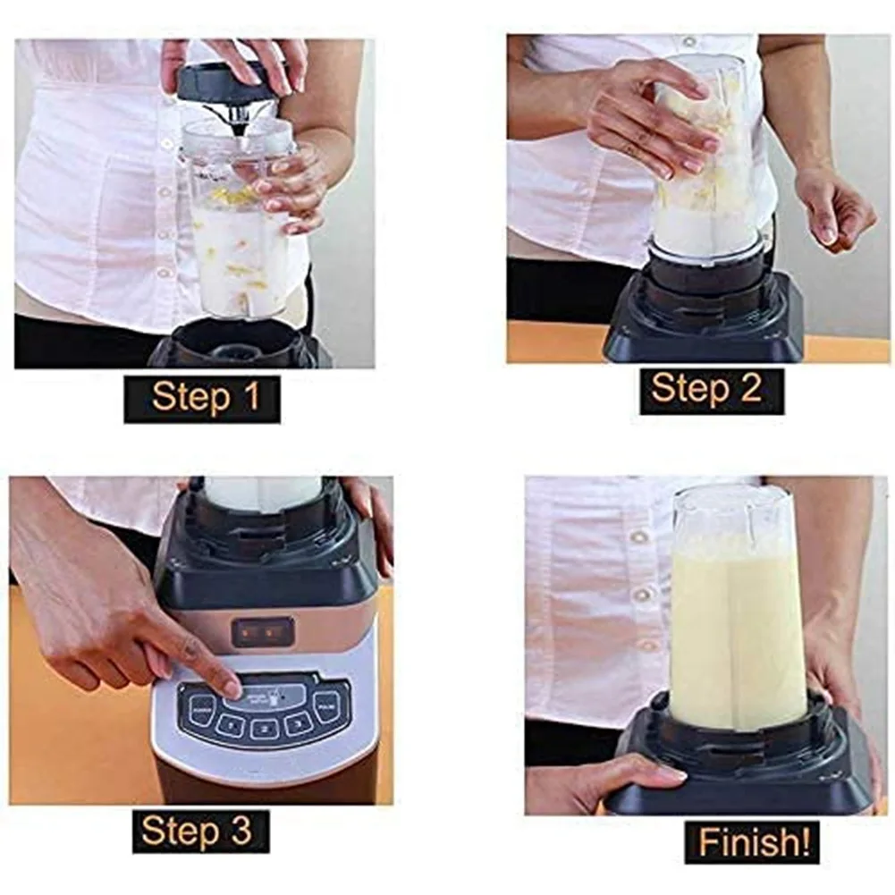 Blender Blade Peças de Reposição, 7 Fins, Compatível para Nutri Ninja BL450 Auto IQ Pro Copos