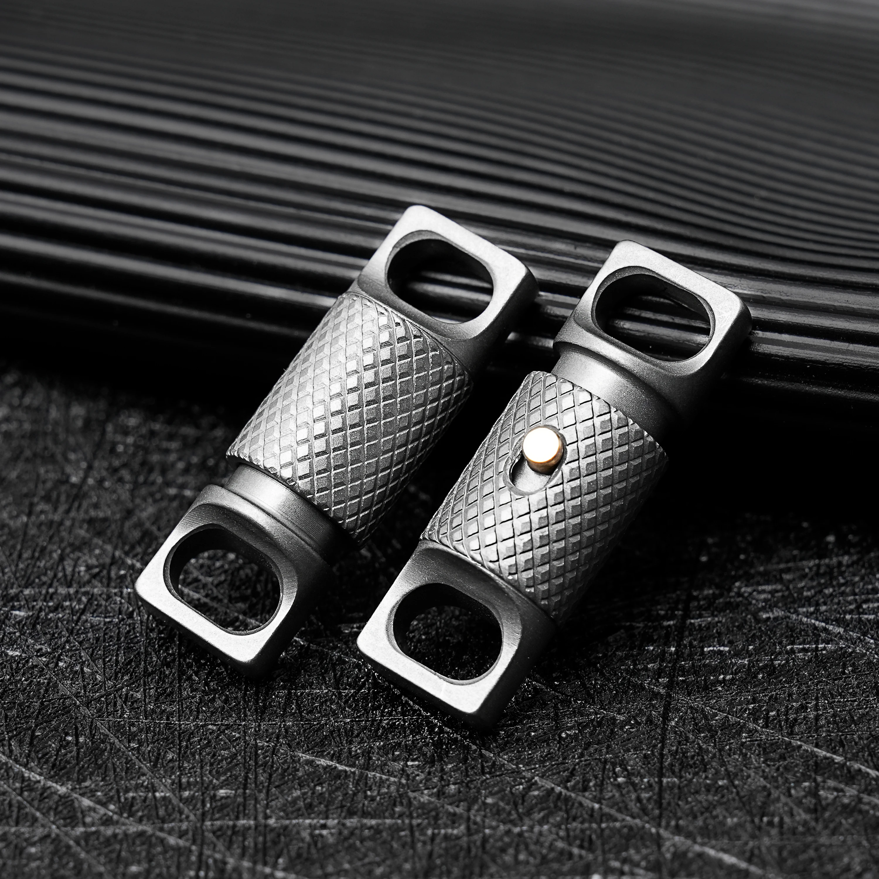 Imagem -05 - Liga de Titânio Portátil Knurling Keychain Desmontagem Rápida Rotação de 360 Graus Resistência à Corrosão Ferramenta Edc ao ar Livre