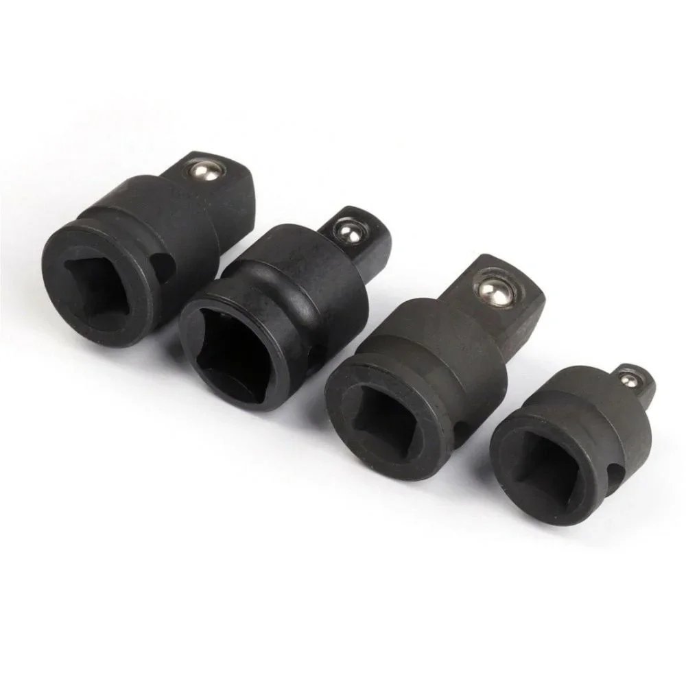 1/4 3/8 1/2 Inch Air Impact Socket Adapter Set Drive Reducer Converter for Electric Wrench Tool Kit 4 Pieces