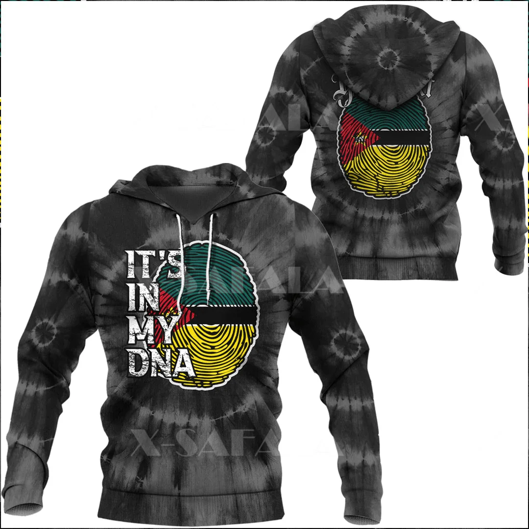 

Mozambique Independence Day It‘s In My DNA 3D Print Zipper Hoodie Men Sweatshirt Hooded Jersey Tracksuits Outwear Coat Casual