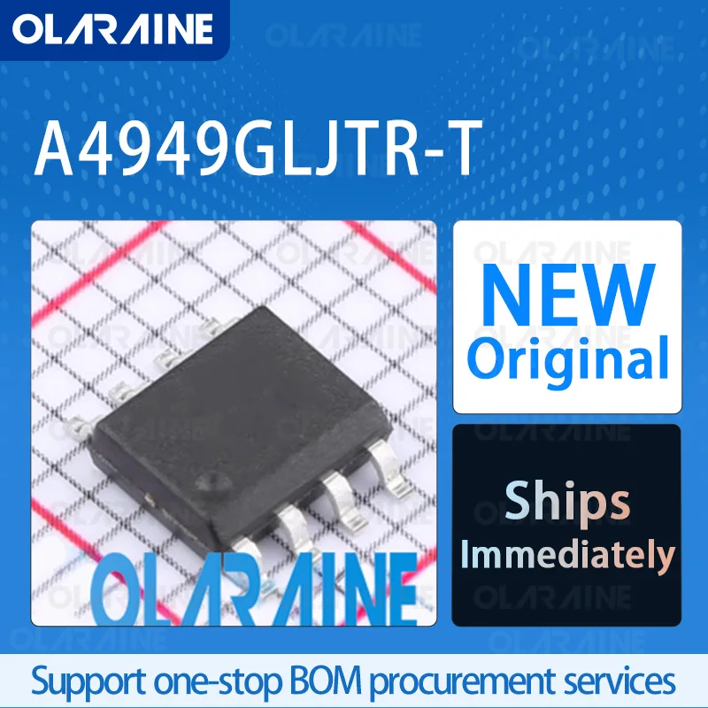 

1/5/10Pcs A4949GLJTR-T SOIC-8 original ic chip Motor/Motion/Ignition Controllers and Drivers RoHS Current 1 A 3 Output