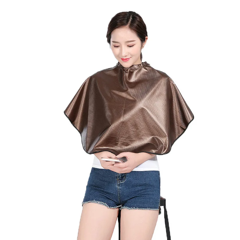 

Salon Hair Dyeing Apron Waterproof Non-stick Easy Cleaning Professional Barber Haircut Shawl Hair Styling Tools