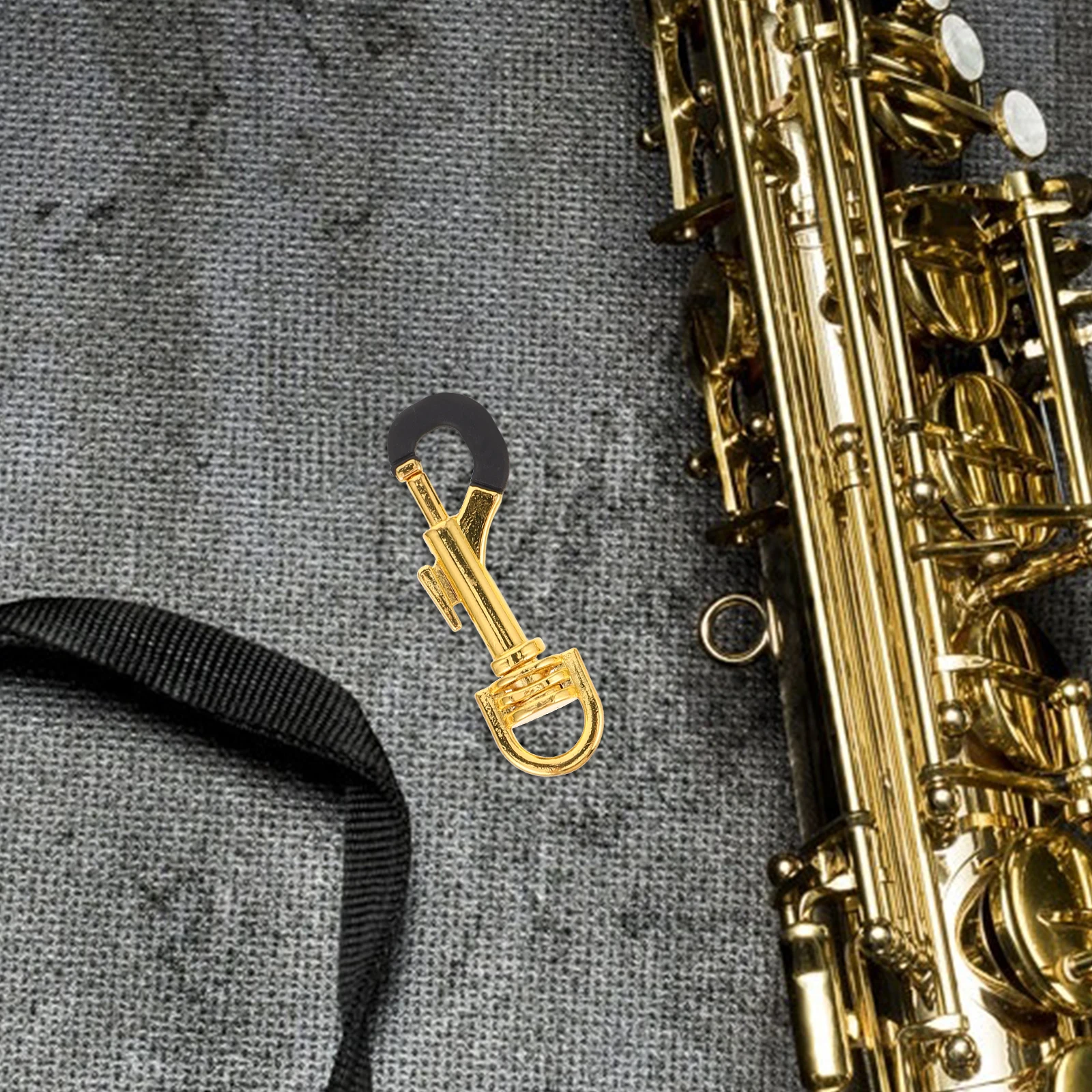 

5 Pcs Musical Instrument Accessories Lanyard Buckle Clips Bolt Golden Metal Keychain Hooks