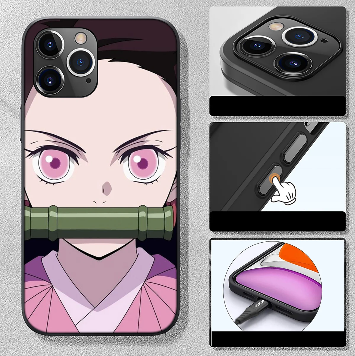 H-44 Etui Demon Slayer Nezuko Nezuko do Samsung Galaxy A01 A02 A03 A03S A10 A10S A20S A30 A30S A50 A50S A70 M30 M30S