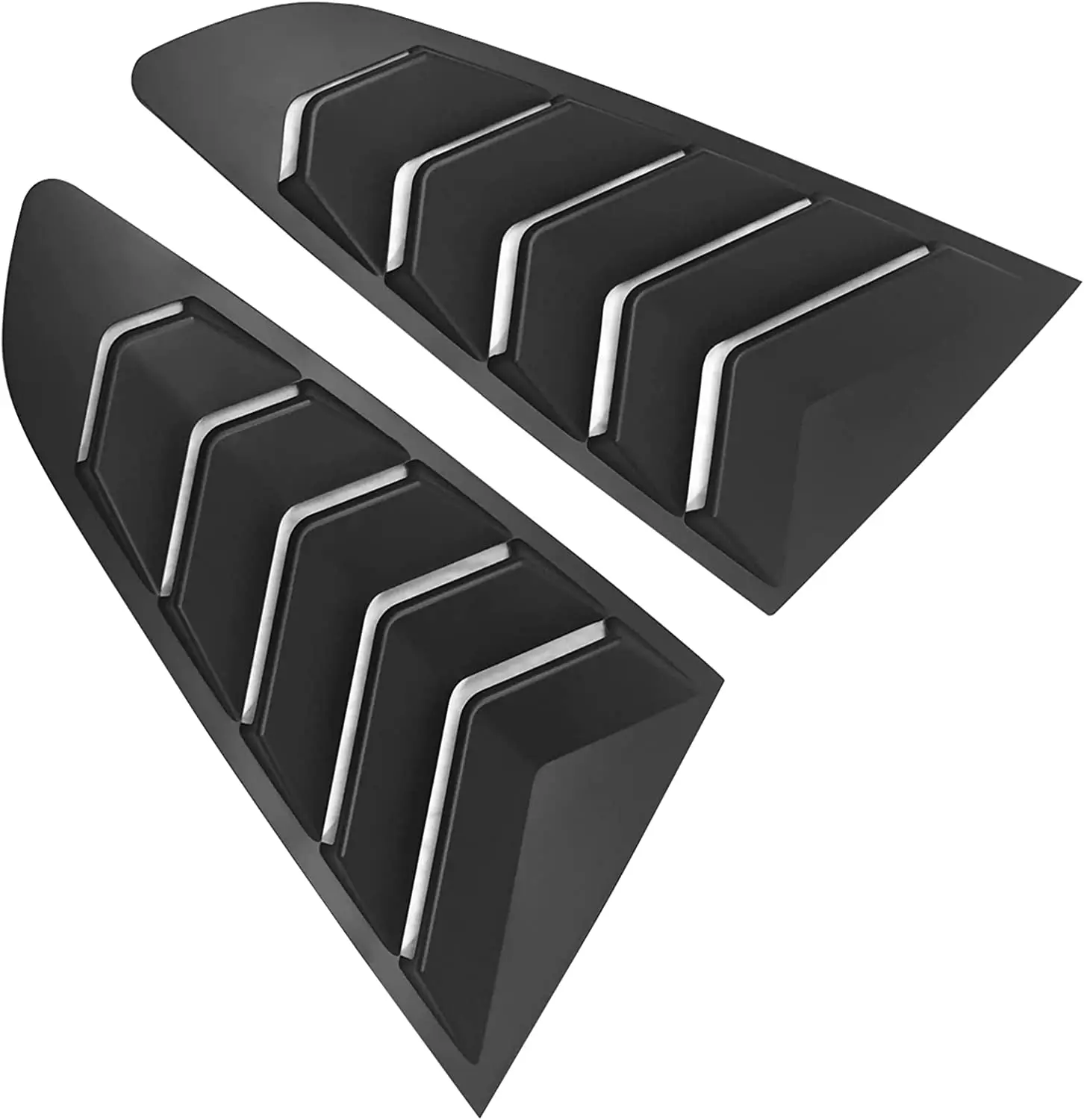 TML Rear Side Window Vent Louver Cover Fit For Ford Mustang 2015-2022 Car Accessories Window Scoop Louvers IKON Style