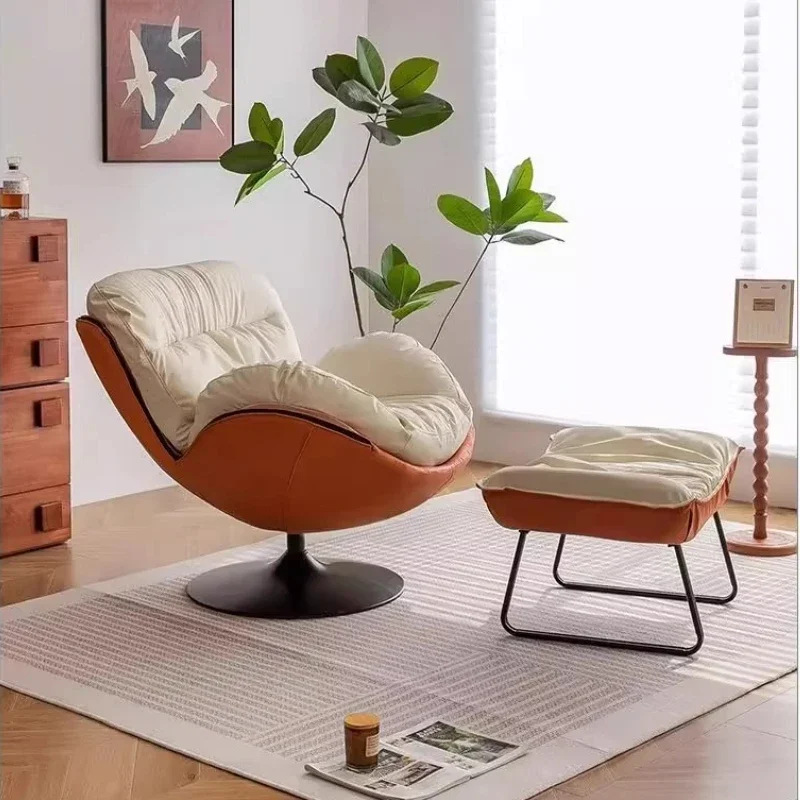 

New Style Chair Minimalist Lounge Chair for Living Room Luxury Egg-Shaped Armchair Rotatable Comfortable Sofa Seater