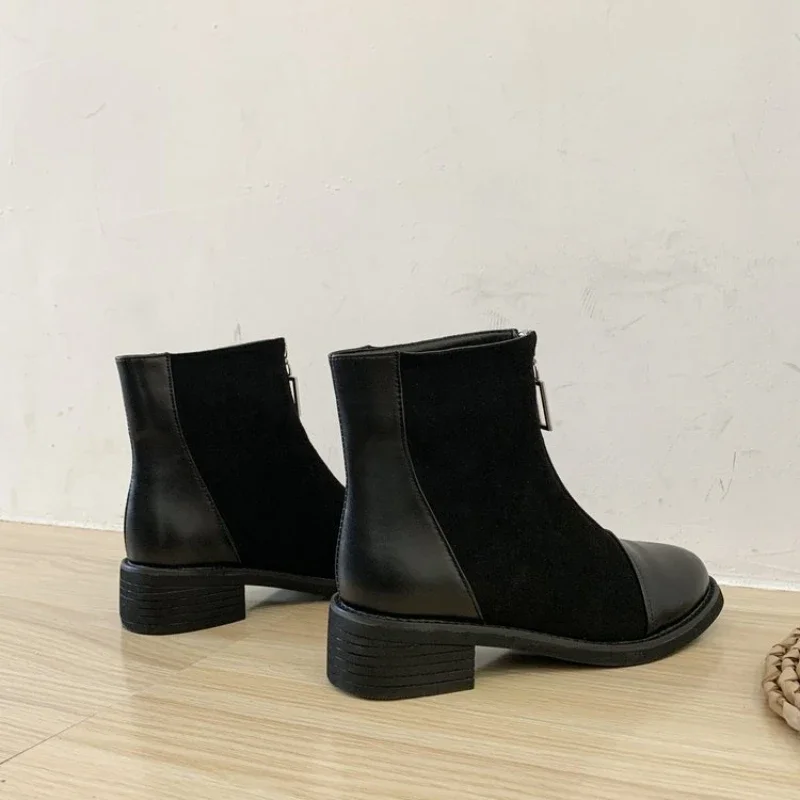 2024 New Women\'s Short Boots Autumn and Winter Shoes Fashion Platform High Heels Women\'s Ankle Boots